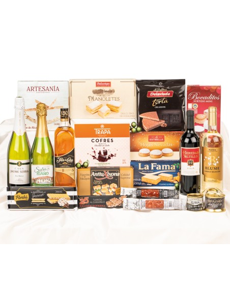 Lote de Navidad con Ron y embutidos ibéricos 240