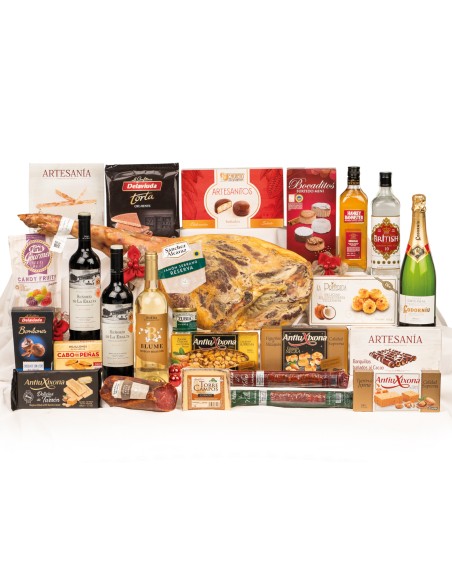 Lote de Navidad  con Jamón serrano y embutidos 640