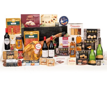 Arcón de madera con Paletilla Ibérica 8011