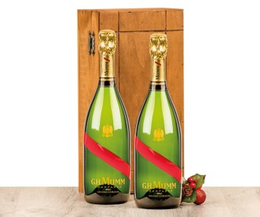 Caja madera Champagne G.H. Mumm 7003