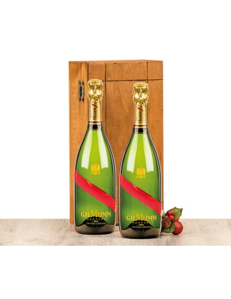 Caja madera Champagne G.H. Mumm 7003