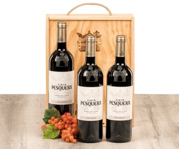 Caja madera vino Pesquera crianza 6017