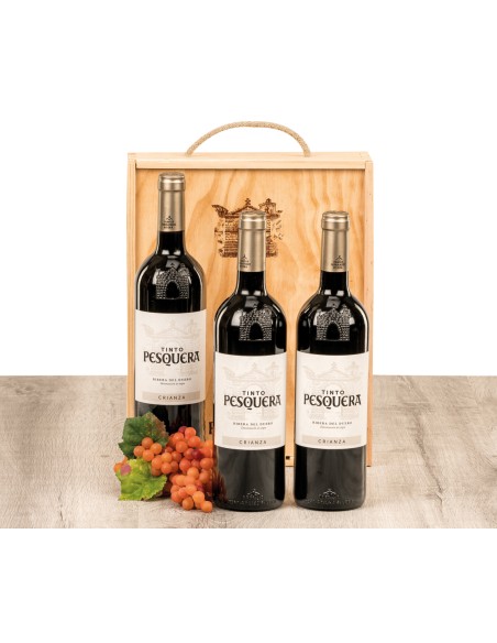 Caja madera vino Pesquera crianza 6017