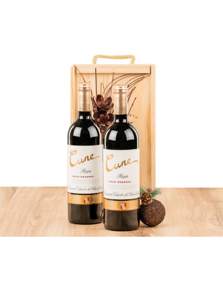 Caja madera Vino Cune Gran Reserva 6008
