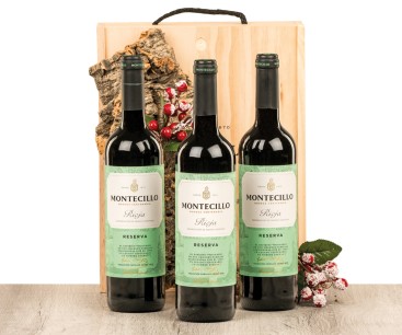 Caja madera Vino Montecillo Reserva 6006