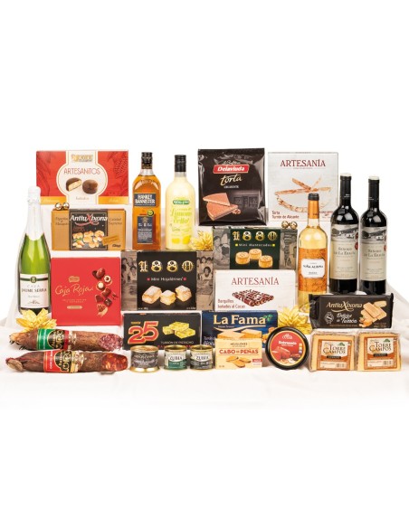 Lote de Navidad con licores y embutido ibérico 370