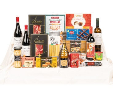 Lote de Navidad para empresas con cava Ars Collecta y paleta ibérica Guillén