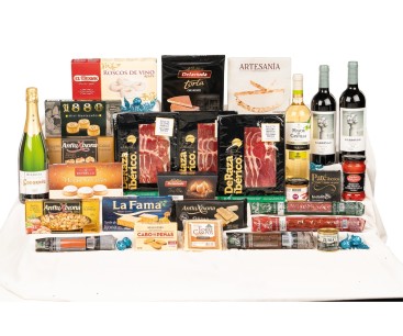 Lote de Navidad para empresas con paleta Deraza y Rioja Garding Crianza
