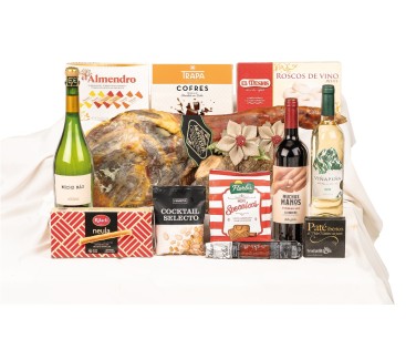 Lote de Navidad premium con paleta Montesur y turrones El Almendro para empresas