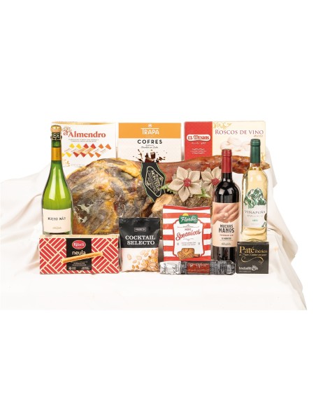 Lote de Navidad premium con paleta Montesur y turrones El Almendro para empresas