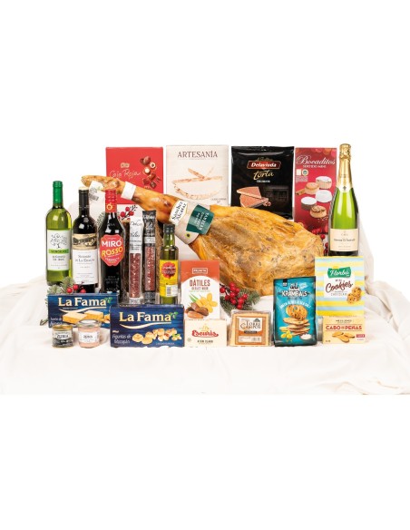 Lote de Navidad con jamón Reserva Sánchez Alcaraz y queso Torrecampos en RolinBox