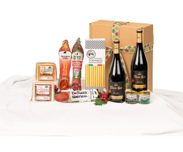 Surtido de Navidad Gourmet con Rioja MONTE REAL y productos ibéricos