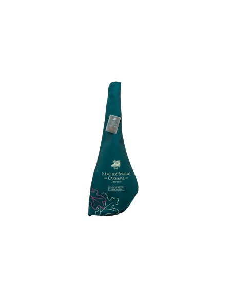 Jamón bellota 100% ibérico Sánchez Romero Carvajal Jabugo en su funda