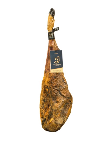 Jamón bellota 100% ibérico Cinco Jotas Jabugo con funda y caja original