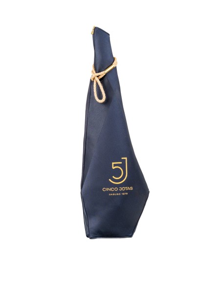 Jamón bellota 100% ibérico Cinco Jotas Jabugo en su funda