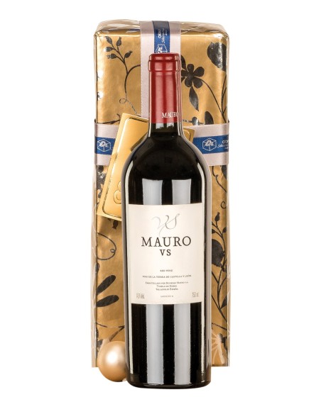 Botella de vino Mauro Vendimia Seleccionada en estuche de cartón individual