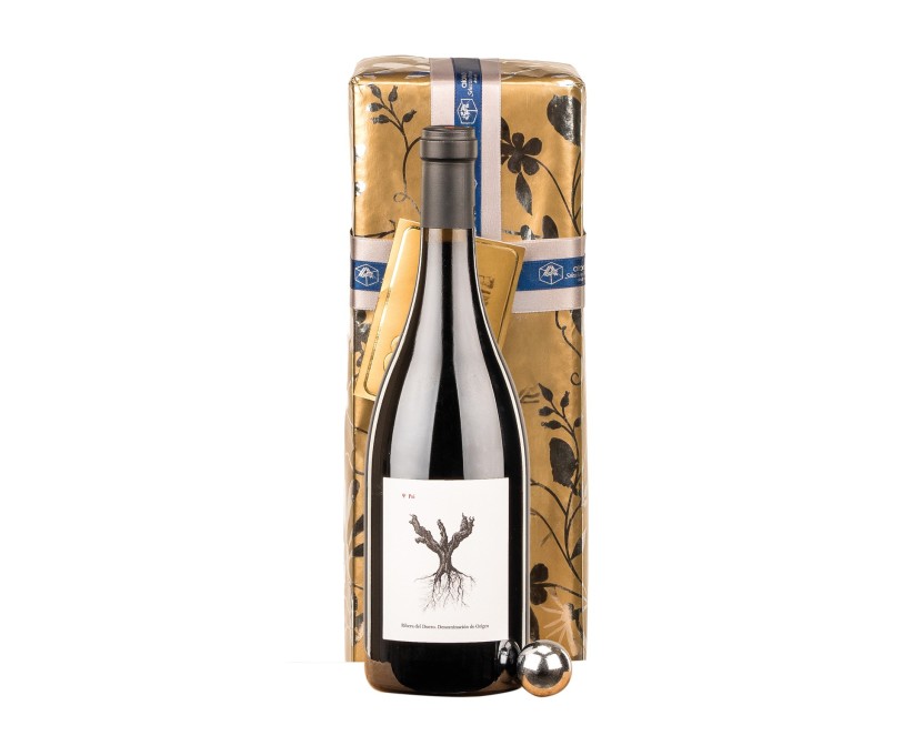 Botella de vino Pingus PSI Ribera del Duero en estuche de cartón individual