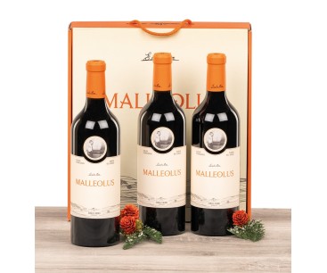Estuche con 3 botellas de vino Ribera Malleolus Emilio Moro