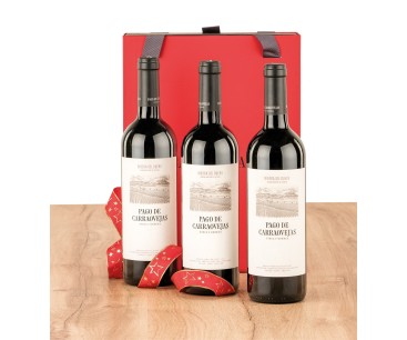 Estuche con 3 botellas de vino Ribera Pago de Carraovejas