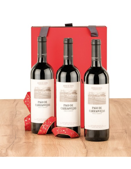 Estuche con 3 botellas de vino Ribera Pago de Carraovejas