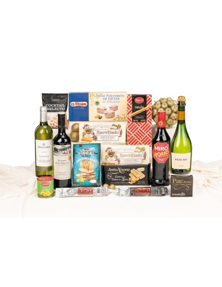 Lote de Navidad para empresas con ibéricos Dehesa del Yeltes y Rioja Reserva