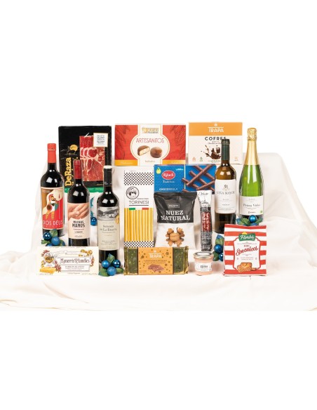 Lote de Navidad para empresas con paleta Deraza y Rioja Señorío de la Eralta