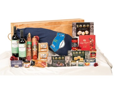 Surtido gourmet con paleta BENITO en caja de madera