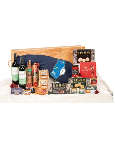 Surtido gourmet con paleta BENITO en caja de madera